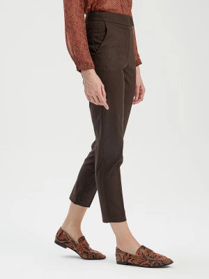 BGN Spodnie chino w kolorze brązowym rozmiar: 40