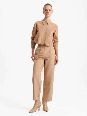 BGN Spodnie w kolorze beżowym rozmiar: 34