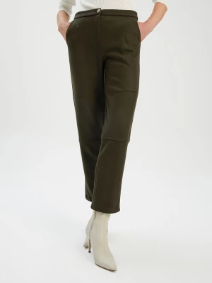 BGN Spodnie w kolorze ciemnozielonym rozmiar: 36