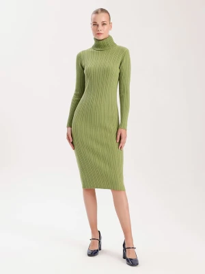 BGN Sukienka dzianinowa w kolorze zielonym rozmiar: 38