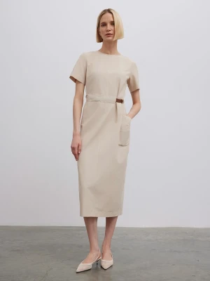 BGN Sukienka w kolorze beżowym rozmiar: 36