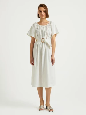 BGN Sukienka w kolorze białym rozmiar: 40