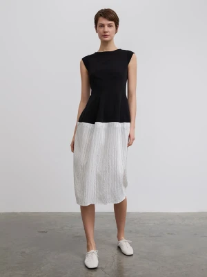 BGN Sukienka w kolorze czarno-białym rozmiar: 40