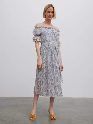 BGN Sukienka w kolorze kremowo-granatowym rozmiar: 36