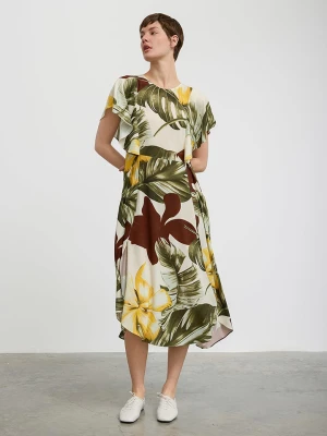 BGN Sukienka w kolorze zielono-kremowym rozmiar: 36