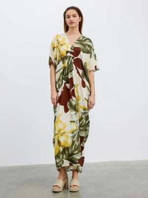 BGN Sukienka w kolorze zielono-kremowym rozmiar: 40