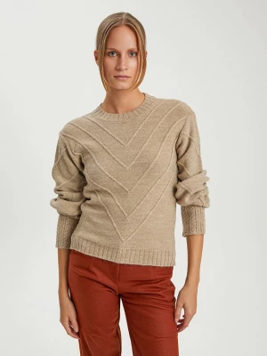 BGN Sweter w kolorze beżowym rozmiar: 36