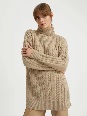 BGN Sweter w kolorze beżowym rozmiar: 36