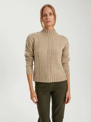BGN Sweter w kolorze beżowym rozmiar: 38