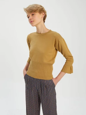 BGN Sweter w kolorze karmelowym rozmiar: 36