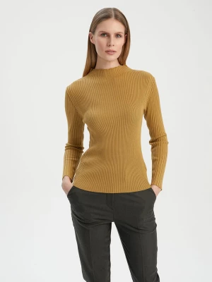 BGN Sweter w kolorze karmelowym rozmiar: 36