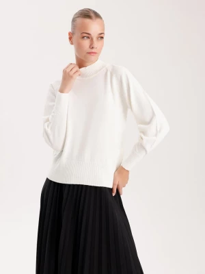 BGN Sweter w kolorze kremowym rozmiar: 36