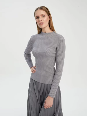 BGN Sweter w kolorze szarym rozmiar: 38