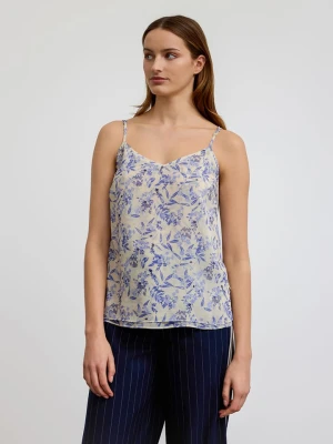 BGN Top w kolorze fioletowo-kremowo-błękitnym rozmiar: 40