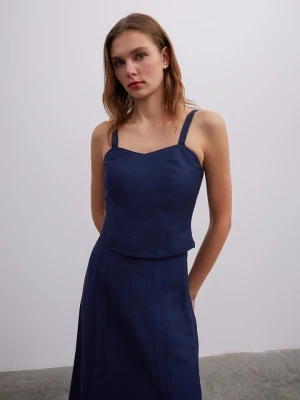 BGN Top w kolorze granatowym rozmiar: 36