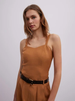 BGN Top w kolorze jasnobrązowym rozmiar: 40