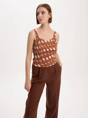 BGN Top w kolorze jasnobrązowym rozmiar: 34