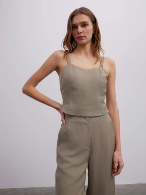BGN Top w kolorze khaki rozmiar: 38