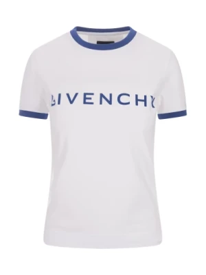 Biała Archetype T-shirt z nadrukiem sygnatury Givenchy