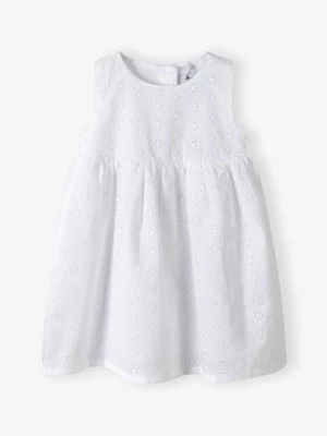 Biała ażurowa sukienka na specjalne okazje dla niemowlaka - 5.10.15.