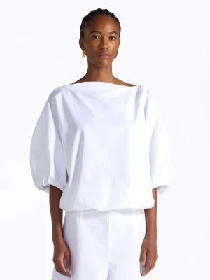 BIAŁA BAWEŁNIANA BLUZKA KOSZULA LIVIANA CONTI