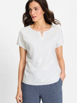 Biała bawełniana haftowana bluzka damska Cosima z modalem – Boho Beauty Olsen