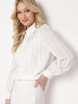 Biała Bawełniana Koszula Ażurowa Tinoda bisou's project