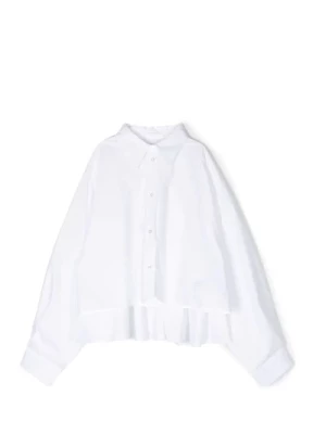 Biała Bawełniana Koszula dla Dziewczynek Maison Margiela