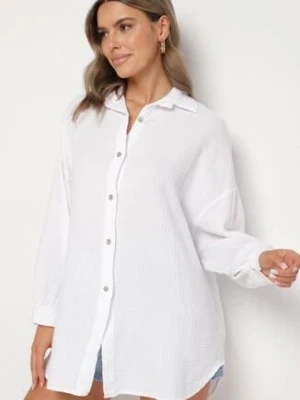 Biała Bawełniana Koszula Muślinowa Atelora jumelle