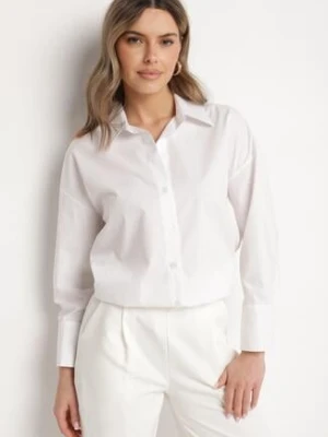 Biała Bawełniana Koszula w Klasycznym Stylu Nalaris rosa