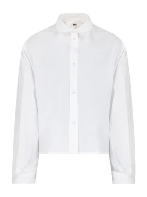 Biała Bawełniana Koszula z Długim Rękawem MM6 Maison Margiela