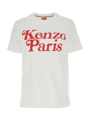 Biała bawełniana koszulka Kenzo