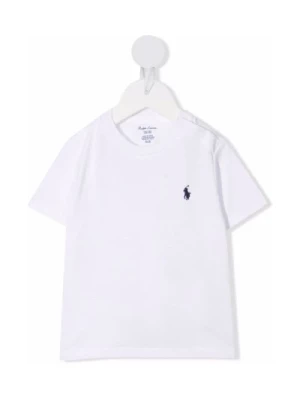 Biała Bawełniana Koszulka z Logo Polo Pony Polo Ralph Lauren