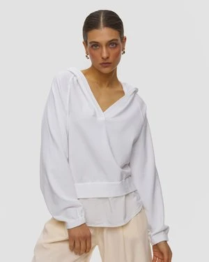 Biała Bluza Damska Deha