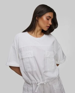 Zdjęcie produktu Biała Bluza Damska Z Krótkim Rękawem Deha