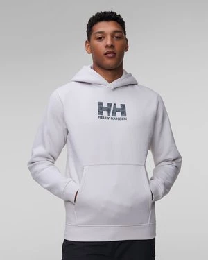 Biała Bluza Męska Helly Hansen Cotton Fleece Graphic Hoodie