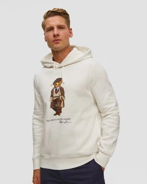 Biała bluza z kapturem męska Polo Ralph Lauren