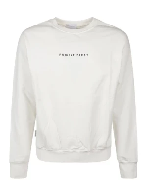 Biała Bluza z Logo Family First