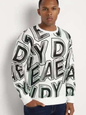 Biała Bluza z Polarem i Bawełną Zakończona Ściągaczami Yolaria