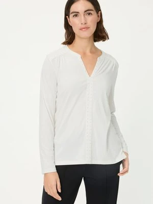 Biała bluzka damska Hannah z ozdobnymi aplikacjami – Urban Wild Olsen