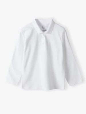 Biała bluzka dzianinowa z kołnierzykiem - Max&Mia Max & Mia by 5.10.15.