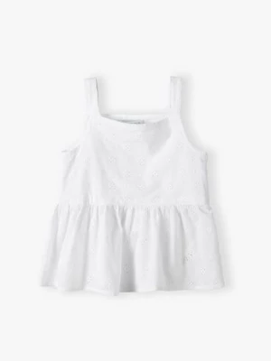 Biała bluzka dziewczęca w haftowane kwiatki - Max&Mia Max & Mia by 5.10.15.