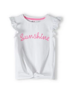Biała bluzka niemowlęca bawełniana- Sunshine Minoti