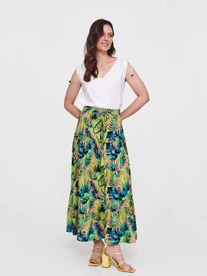 Biała bluzka ze ściągaczem na ramieniu Top Secret