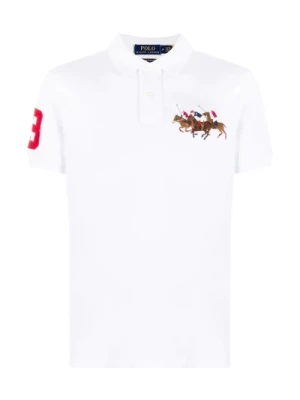 Biała Casualowa Koszulka Polo dla Mężczyzn Polo Ralph Lauren