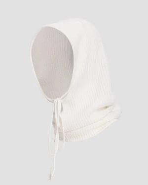 Biała Czapka Kominiarka Z Kaszmiru Damska Allude