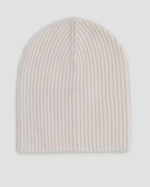 Biała Czapka Z Kaszmiru Damska Allude