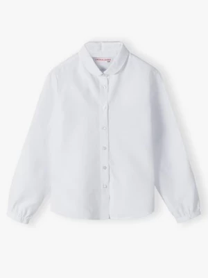 Biała elegancka koszula dla dziewczynki - długi rękaw Lincoln & Sharks by 5.10.15.