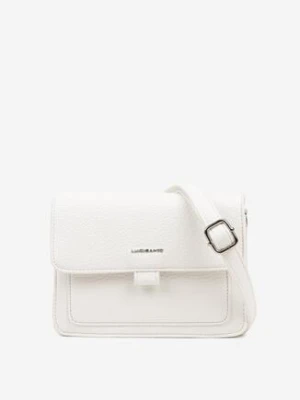 Biała Klasyczna Torebka Listonoszka z Zamknięciem na Klapę Izlira luigisanto