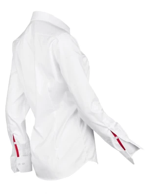 Biała koszula damska oversize z długim rękawem LIPSTICK LAIF